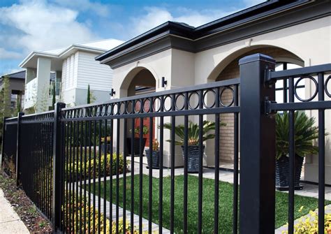 pictures of houses with metal fences|metal fence design photo gallery.